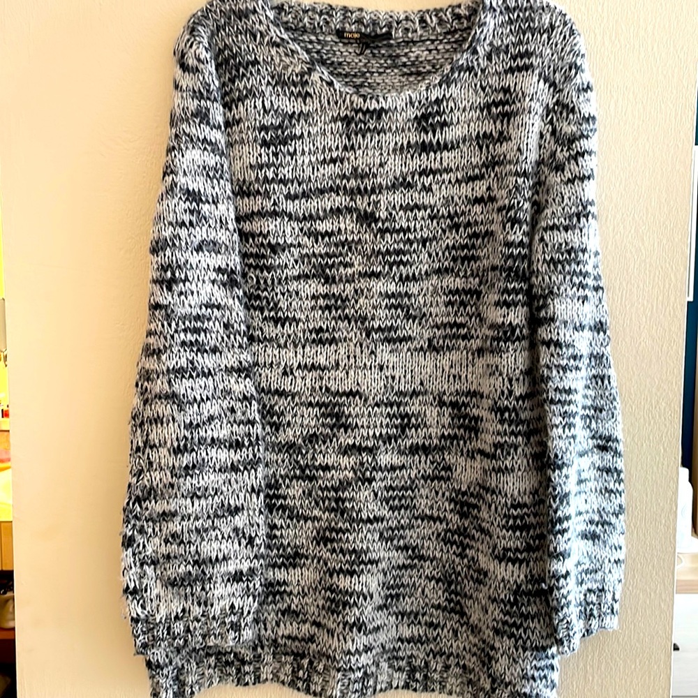 Warm and cozy tunic length sweater